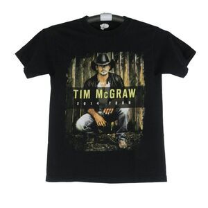 Kim Mcgraw Band 2014 Tour T-Shirt Men's Size Small Blasck 2 Sided Countdown To S